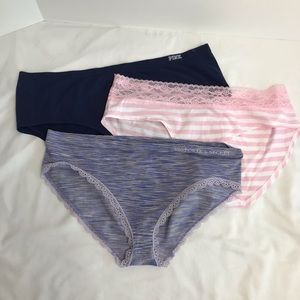 New Victoria’s Secret 3 Panties Sz Small